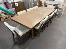 PIKE & MAIN MENDOCINO 9PC DINING SET — TABLE + 8 UPHOLSTERED CHAIRS! BRAND NEW — MINOR SHIPPING DAMAGE — PLEASE SEE PHOTOS!