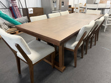 PIKE & MAIN MENDOCINO 9PC DINING SET — TABLE + 8 UPHOLSTERED CHAIRS! BRAND NEW — MINOR SHIPPING DAMAGE — PLEASE SEE PHOTOS!