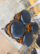 24" Hamilton Swivel Counter Height Barstool Brandy - Boraam: Hardwood, Faux Leather, Nailhead Trim, Set of 4