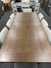 PIKE & MAIN MENDOCINO 9PC DINING SET — TABLE + 8 UPHOLSTERED CHAIRS! BRAND NEW — MINOR SHIPPING DAMAGE — PLEASE SEE PHOTOS!