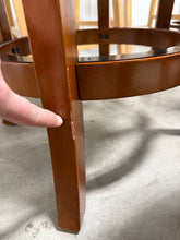 24" Hamilton Swivel Counter Height Barstool Brandy - Boraam: Hardwood, Faux Leather, Nailhead Trim, Set of 4