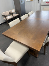 PIKE & MAIN MENDOCINO 9PC DINING SET — TABLE + 8 UPHOLSTERED CHAIRS! BRAND NEW — MINOR SHIPPING DAMAGE — PLEASE SEE PHOTOS!
