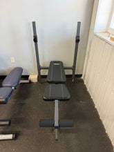 FITNESS GEAR ADJUSTABLE WEIGHT BENCH W/ RACK & LEG DEVELOPER! ! (USED)