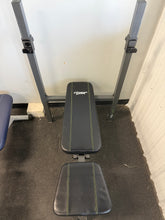 FITNESS GEAR ADJUSTABLE WEIGHT BENCH W/ RACK & LEG DEVELOPER! ! (USED)