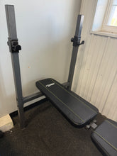 FITNESS GEAR ADJUSTABLE WEIGHT BENCH W/ RACK & LEG DEVELOPER! ! (USED)