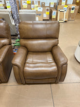 Barca Leather Power Rocker Recliner with Power Adjustable Headrest! (NEW - ASSEMBLED - MINOR DAMAGE FROM SHIPPING)