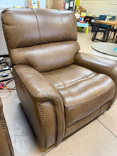 Barca Leather Power Rocker Recliner with Power Adjustable Headrest! (NEW - ASSEMBLED - MINOR DAMAGE FROM SHIPPING)