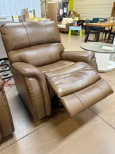Barca Leather Power Rocker Recliner with Power Adjustable Headrest! (NEW - ASSEMBLED - MINOR DAMAGE FROM SHIPPING)