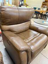 Barca Leather Power Rocker Recliner with Power Adjustable Headrest! (NEW - ASSEMBLED - MINOR DAMAGE FROM SHIPPING)