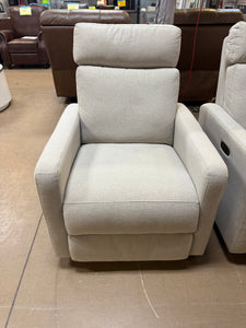 Tallula Fabric Power Glider Recliner with Power Headrest! (NEW & ASSEMBLED)