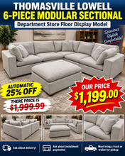 THOMASVILLE LOWELL 6-PIECE MODULAR SECTIONAL!! - DEPARTMENT STORE FLOOR DISPLAY MODEL! WE DO NOT SHIP!