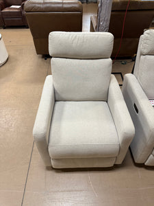 Tallula Fabric Power Glider Recliner with Power Headrest! (NEW & ASSEMBLED)
