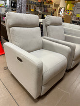 Tallula Fabric Power Glider Recliner with Power Headrest! (NEW & ASSEMBLED)