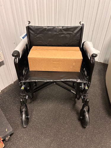 Drive Medical Sentra EC Heavy Duty Wheelchair, Detachable Full Arms, Elevating Leg Rests, 24