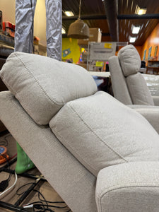 Tallula Fabric Power Glider Recliner with Power Headrest! (NEW & ASSEMBLED)