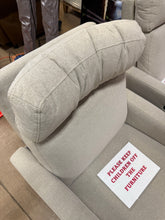Tallula Fabric Power Glider Recliner with Power Headrest! (NEW & ASSEMBLED)