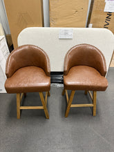 Nivelles Swivel Upholstered Counter Stool (Set of 2)! (NEW & ASSEMBLED)