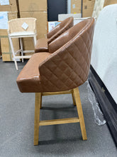 Nivelles Swivel Upholstered Counter Stool (Set of 2)! (NEW & ASSEMBLED)