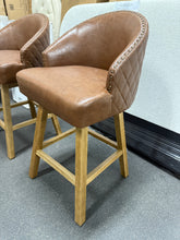Nivelles Swivel Upholstered Counter Stool (Set of 2)! (NEW & ASSEMBLED)