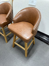 Nivelles Swivel Upholstered Counter Stool (Set of 2)! (NEW & ASSEMBLED)