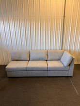 Flex Polyester Modular Sofa in Pebble Dark Gray with Removable Covers! (NEW - chaise style