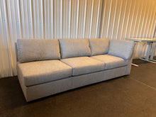 Flex Polyester Modular Sofa in Pebble Dark Gray with Removable Covers! (NEW - chaise style