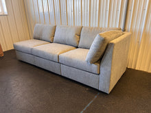 Flex Polyester Modular Sofa in Pebble Dark Gray with Removable Covers! (NEW - chaise style