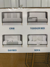 Delta Children Jordan 4-in-1 Convertible Crib, Gray! (NEW IN BOX)
