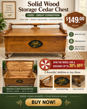 LAKESIDE CRAFT SHOPS CEDAR STORAGE CHEST! (USED – GREAT CONDITION)