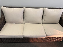 Better Homes & Gardens River Oaks Outdoor Sofa & 2 Nesting Tables with Patio Cover, Dark Brown!! BRAND NEW - MINOR DAMAGE FROM SHIPPING!