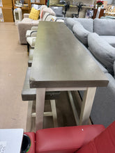 Farmhouse Counter Height 4-Piece Dining Set w/ 3 Stools! (BRAND NEW OUT OF THE BOX - HAS SOME CHIPS, SEE PHOTOS) - (WE DO NOT SHIP)