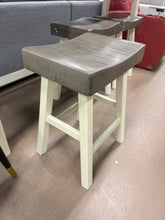 Farmhouse Counter Height 4-Piece Dining Set w/ 3 Stools! (BRAND NEW OUT OF THE BOX - HAS SOME CHIPS, SEE PHOTOS) - (WE DO NOT SHIP)