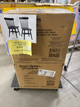 Better Homes & Gardens 4-Pack Indoor Black Gerald Dining Chairs!! NEW IN BOXES(2)!!