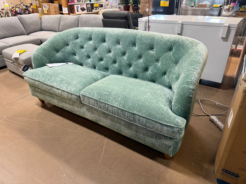 !!REDUCED!!The Pioneer Woman Laurel Tufted Sofa, Teal Velvet, 79.53 in!! BRAND NEW!!