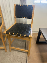 24" Ceylon Woven Counter Height Barstool with Footrest Black/Natural - Threshold™, SET OF 3