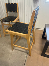 24" Ceylon Woven Counter Height Barstool with Footrest Black/Natural - Threshold™, SET OF 3