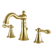 Kingston Brass English Classic Two-Handle 3-Hole Deck Mount Widespread Bathroom Faucet with Pop-Up Drain FSC1973AL- new in box