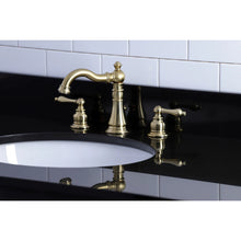Kingston Brass English Classic Two-Handle 3-Hole Deck Mount Widespread Bathroom Faucet with Pop-Up Drain FSC1973AL- new in box