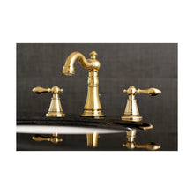 Kingston Brass English Classic Two-Handle 3-Hole Deck Mount Widespread Bathroom Faucet with Pop-Up Drain FSC1973AL- new in box