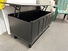 Lift Top Coffee Table with Hidden Compartment & Storage Shelve, Arched Fluted Coffee Table for Living Room, Black! (NEW & ASSEMBLED - CHIPPED)