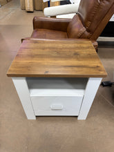 Bedside table open wooden frame style bedroom living room side table! (NEW & ASSEMBLED)