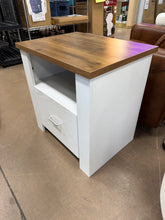 Bedside table open wooden frame style bedroom living room side table! (NEW & ASSEMBLED)