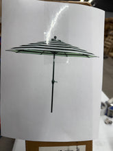 Better Homes & Gardens 9' Cabana Stripe Patio Umbrella, Crank Lift and 3 Position Tilt! (NEW IN BOX)