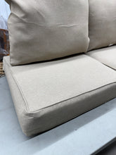 FadingFree (Set of 2) 25 in x 25 in Outdoor Patio Deep Seating Lounge Chair Seat Cushion and Back Pillow Set, Beige, 2 Back - 2 Butts! (NEW)
