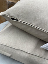FadingFree (Set of 2) 25 in x 25 in Outdoor Patio Deep Seating Lounge Chair Seat Cushion and Back Pillow Set, Beige, 2 Back - 2 Butts! (NEW)