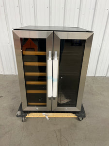 Lanbo 24” 18 Bottle & 55 Cans Under Counter Dual Zone Wine Cooke Beverage Refrigerator!! NEW OUT OF BOX(MINOR DENT ON BACK)!!