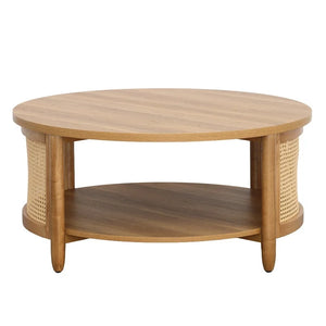 Better Homes & Gardens Springwood Caning Coffee Table, Light Honey! (NEW IN BOX)
