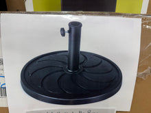 40 lbs. Round Weighted Patio Umbrella Base Heavy-Duty Table Market Stand Outdoor in Black