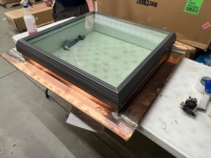 Velux 30-1/2 in. x 30-1/2 in. Fixed Copper Pan-Flashed Skylight with Tempered Glazing!! NEW IN BOX!!