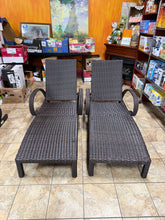 PE Wicker Chaise Lounge, set of 2! (NEW)
